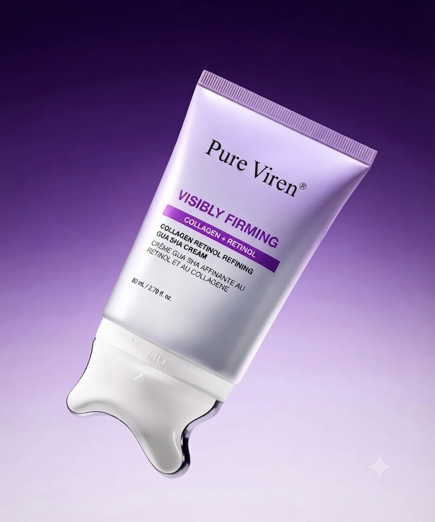 Pure Viren® V-Line Sculpt Crema Gua Sha Reafirmante con Colágeno y Retinol Encapsulado