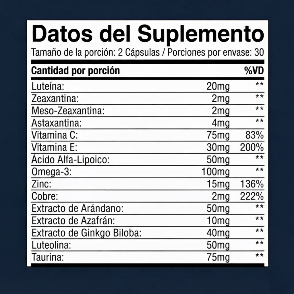 VisioPro Fórmula Avanzada para Ojos 15 en 1