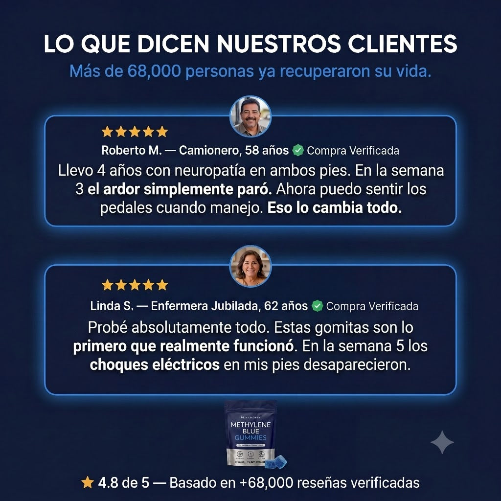 Gomitas de azul de metileno