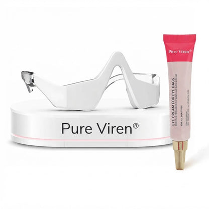 Pure Viren® 2 en 1 - terapia de luz roja + EMS para eliminar las bolsas de los ojos.