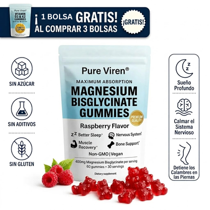 Gomitas de bisglicinato de magnesio