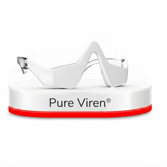 Pure Viren® - terapia de luz roja + EMS para eliminar las bolsas de los ojos.