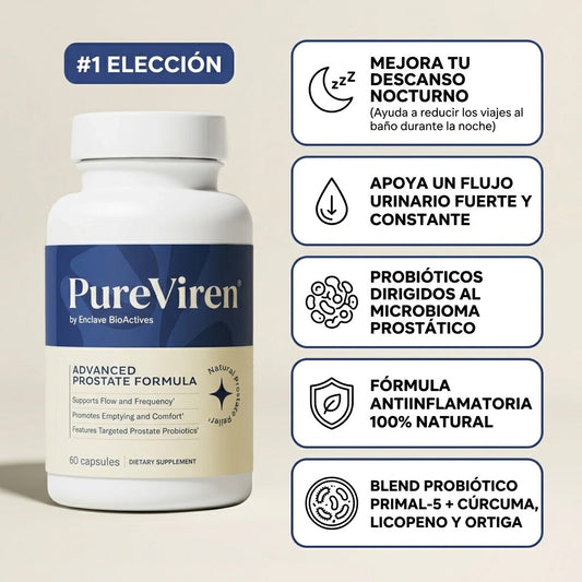 PureViren® Soporte Prostático Avanzado.
