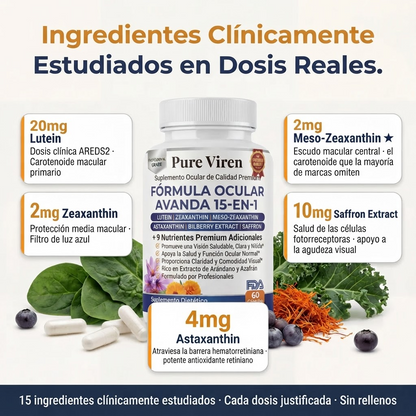 VisioPro Fórmula Avanzada para Ojos 15 en 1