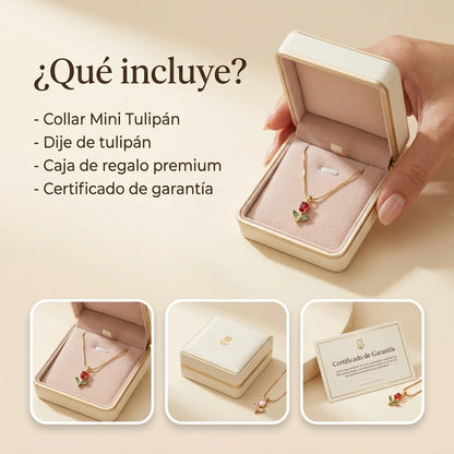 Tulipan con Oro 18K