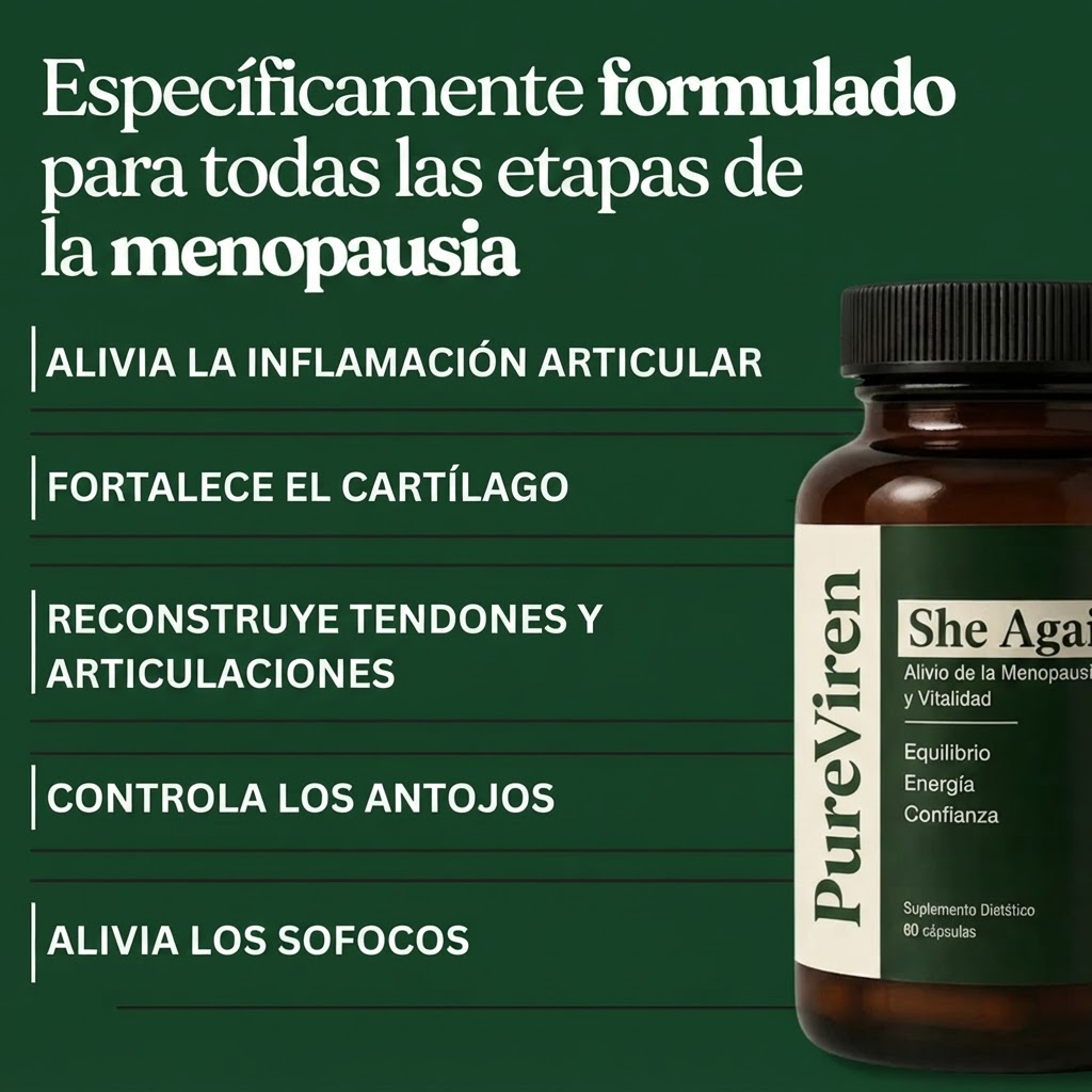She Again | Cápsulas para el Dolor Articular de la Menopausia