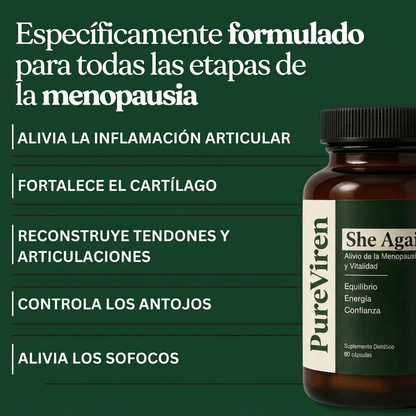 She Again | Cápsulas para el Dolor Articular de la Menopausia