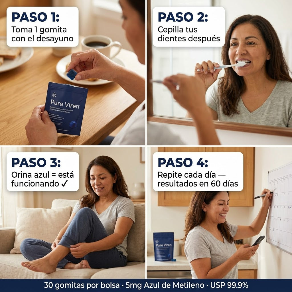 Gomitas de azul de metileno