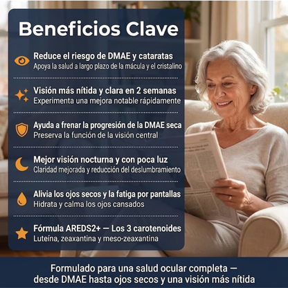 VisioPro 15 en 1 Fórmula avanzada para los ojos