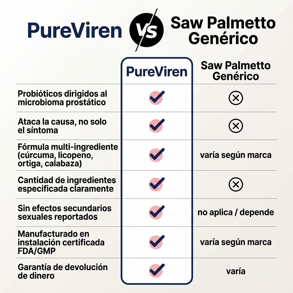 PureViren® Soporte Prostático Avanzado.