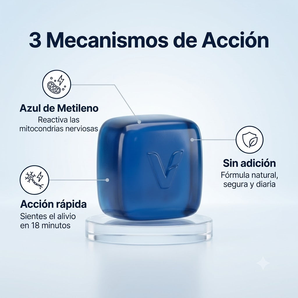 Gomitas de azul de metileno