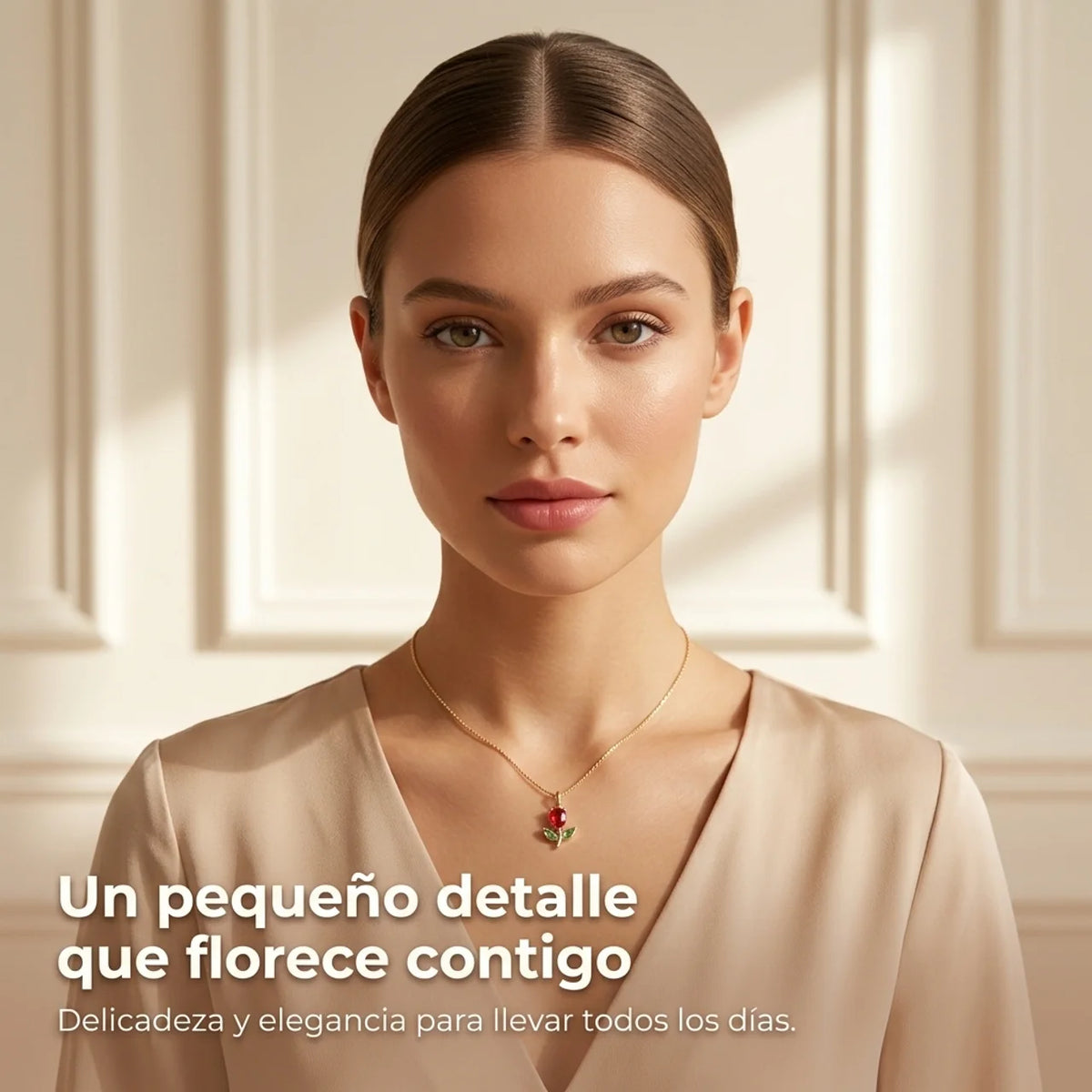 Tulipan con Oro 18K