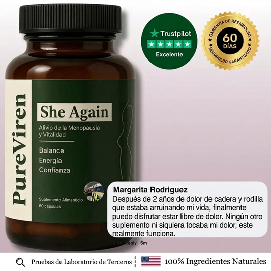 She Again | Cápsulas para el Dolor Articular de la Menopausia