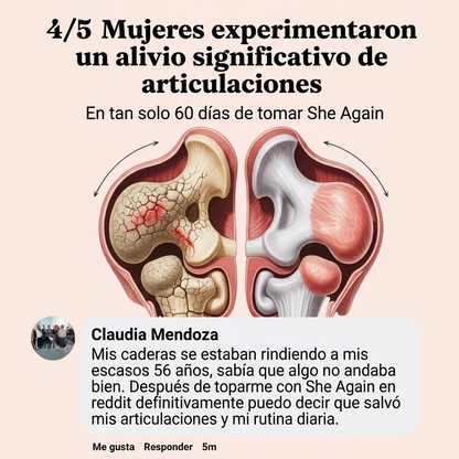 She Again | Cápsulas para el Dolor Articular de la Menopausia