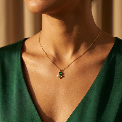 Tulipan con Oro 18K