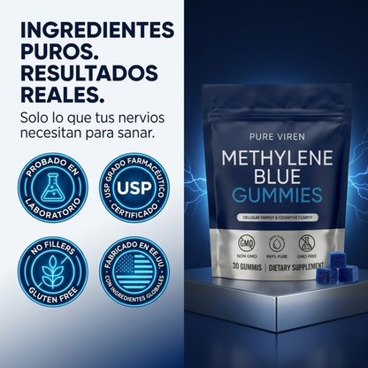 Gomitas de azul de metileno