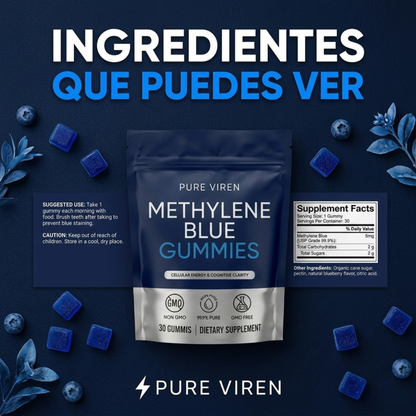 Gomitas de azul de metileno