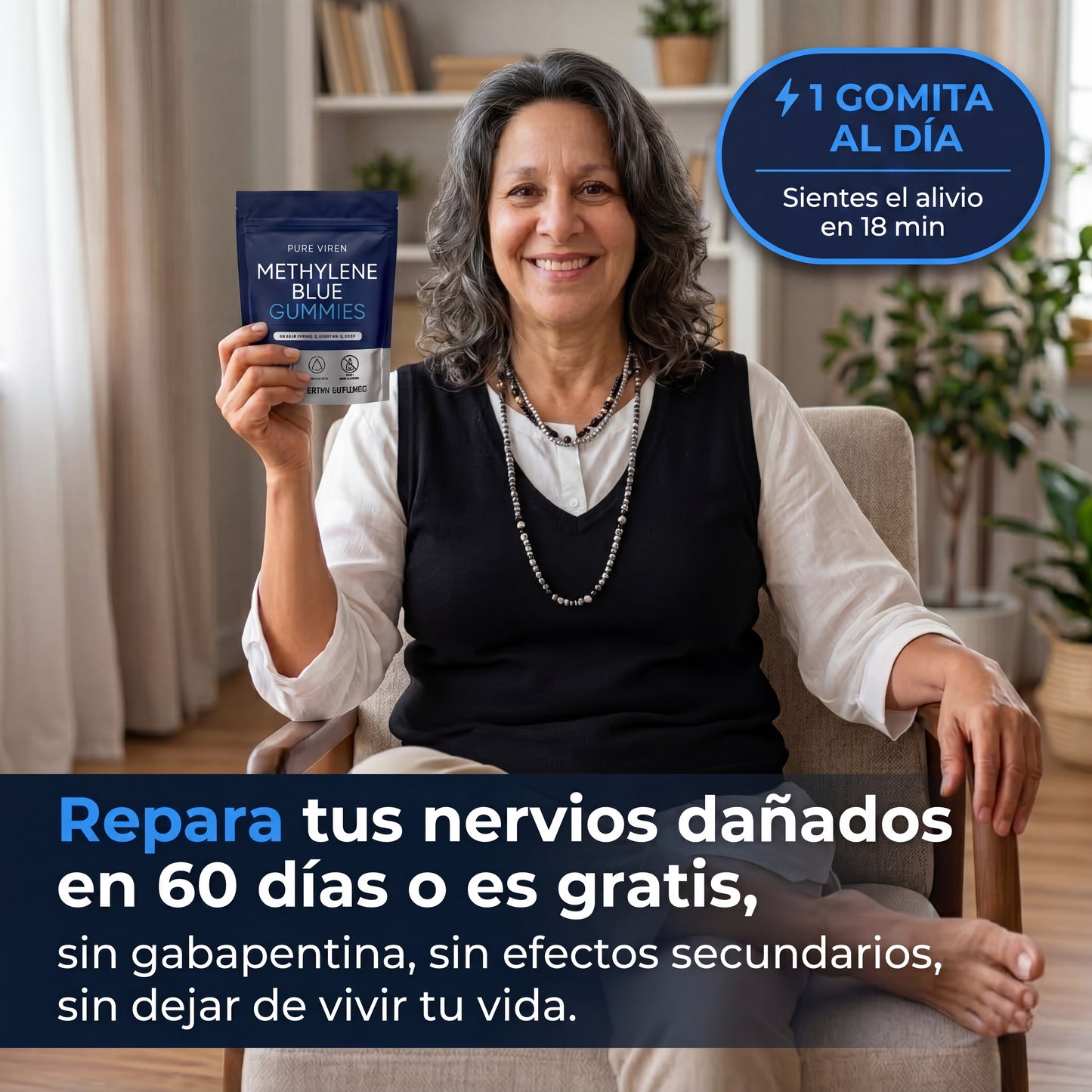 Gomitas de azul de metileno